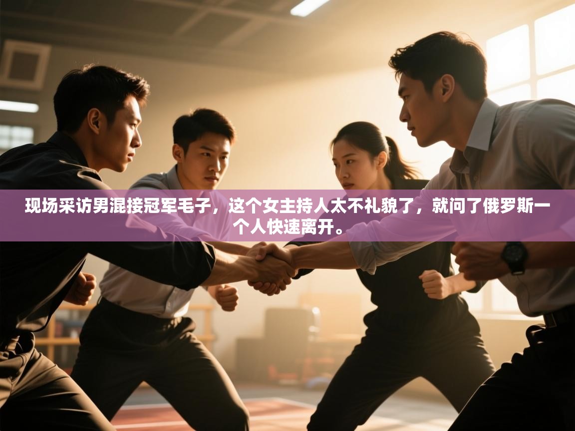 爱游戏体育赛事-现场采访男混接冠军毛子，这个女主持人太不礼貌了，就问了俄罗斯一个人快速离开。  第2张