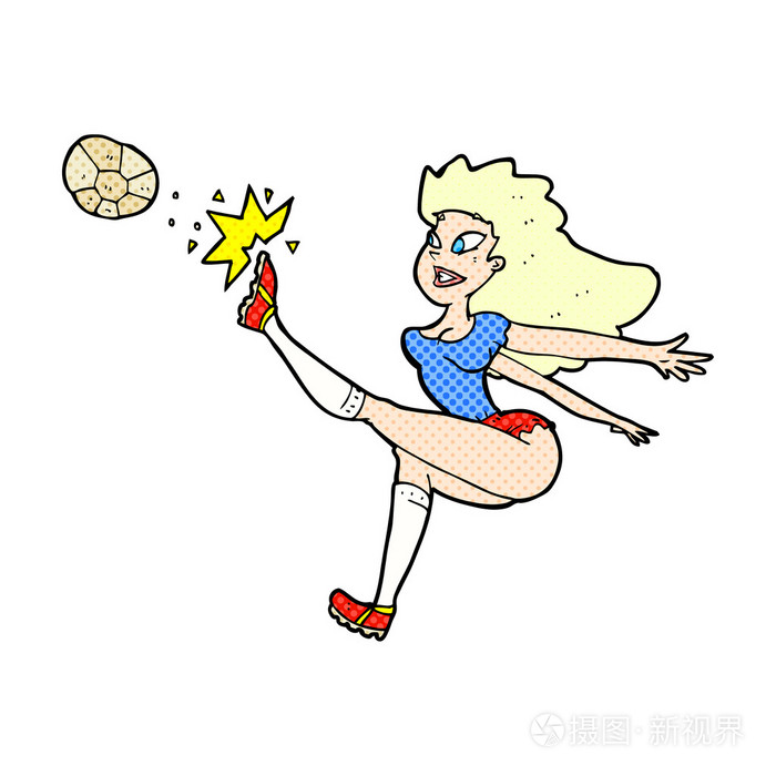 足球场上女性运动员的搏击拼抢令人振奋的简单介绍